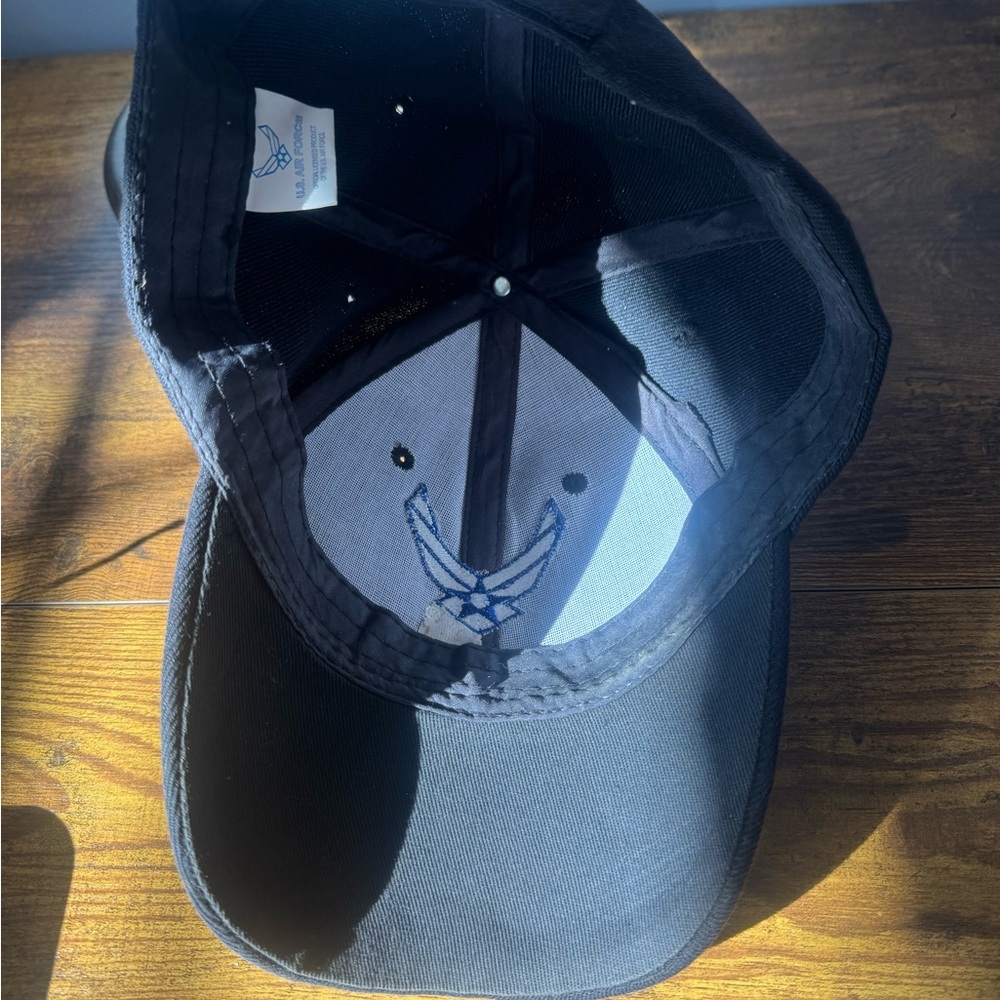 U.S. Air Force Served With Pride Hat Black Adjustable Military Cap USAF - Picture 6 of 9